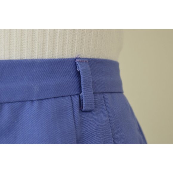 Vintage 90s Haggar Classics Purple Pleated Trousers size 14 ‎ | 29 waist - Picture 6 of 9